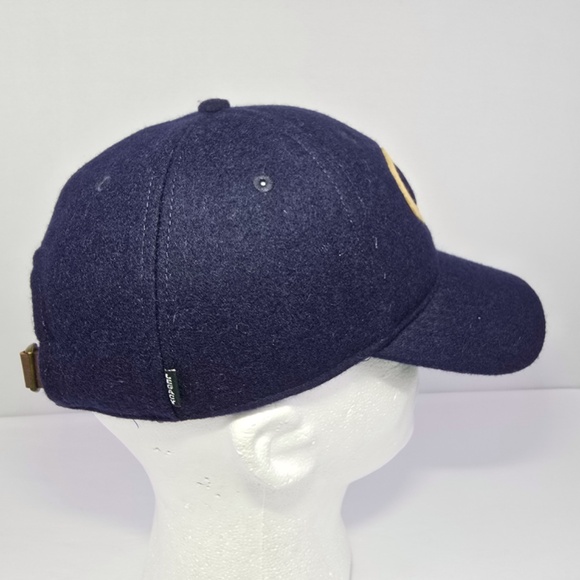 Vintage Georgia Tech Yellow Jackets Wool Leather Strapback Hat - Picture 3 of 7